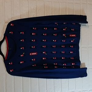 Talbots London Soldier button cuff sweater size petite large